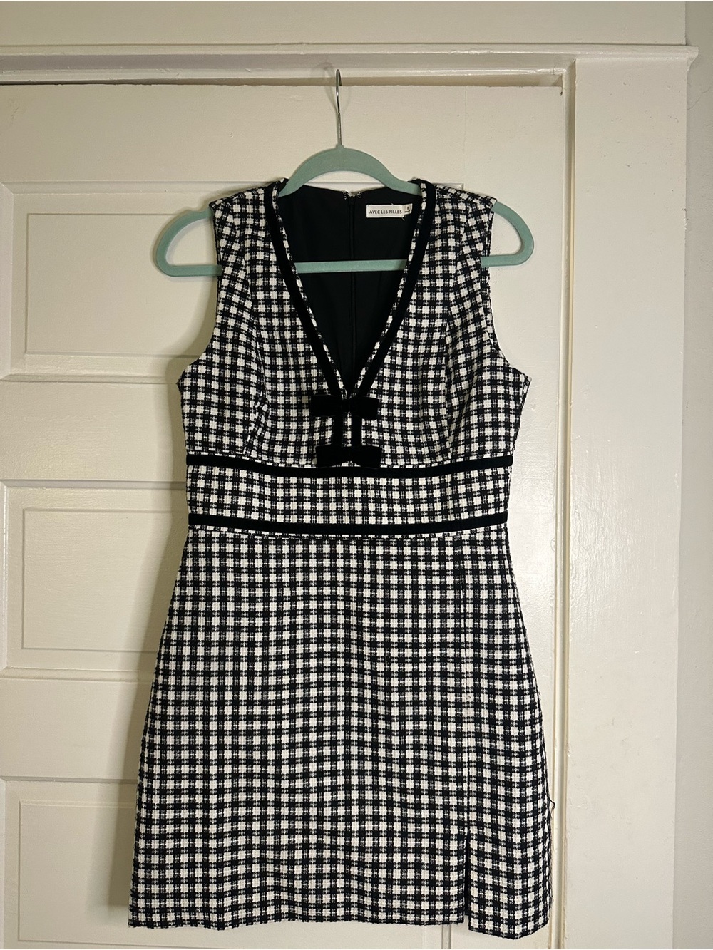 Avec Les Filled Plaid Dress